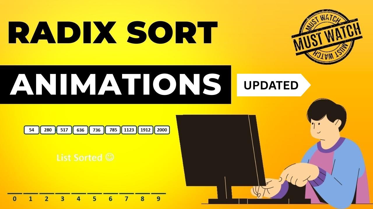 Radix Sort Animations | Data Structure | Visual How