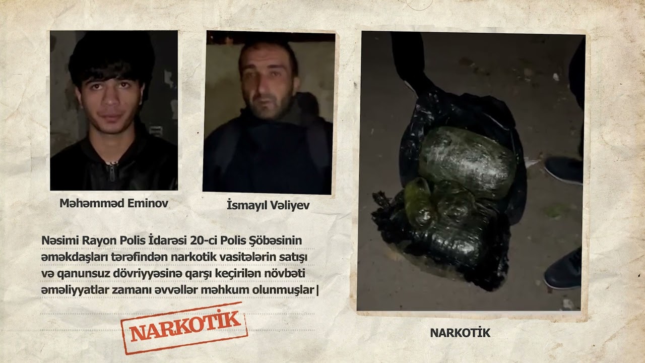 Bakıda narkoşəbəkə üzvləri saxlanılıb VİDEO