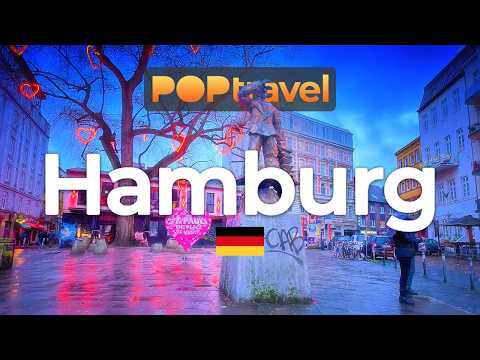 HAMBURG, Germany - Storm and Rain (2026) - 4K HDR Walking Tour