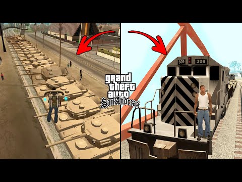 Can 100 Tanks Stop the Train in GTA San Andreas?