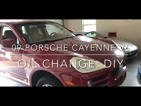 How to change 09 #Porsche #Cayenne V6 #OIL #CHANGE*** Easy DIY Process