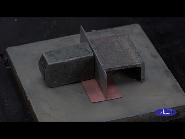 T Joint on copper to M.S Sheet 2mm thick in flat position by brazing