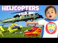 Helicopters For Kids | Fire Helicopters, Police & Rescue Helicopters | Songs For Kids | Pretend Play