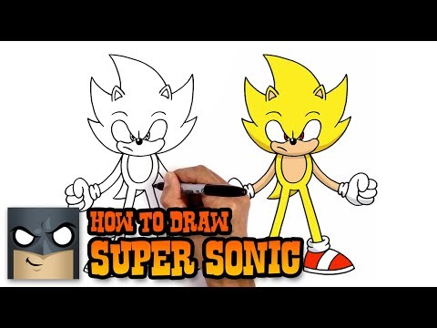 How to Draw Super Sonic | YouTube Studio Art Tutorial