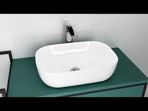 Миниатюра изображения товара Умывальник со смесителем Cersanit Moduo 55 Leaf / 63571 + 63054