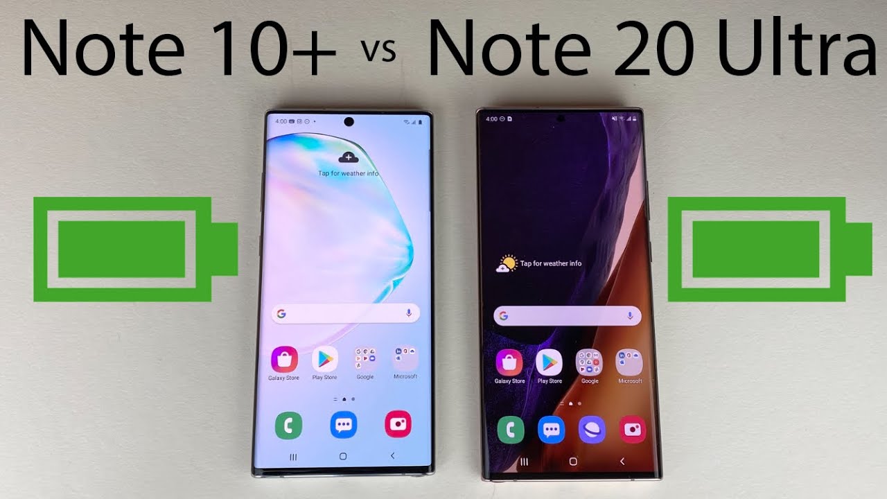 Galaxy Note 20 Ultra vs Note 10+ BATTERY Drain Test