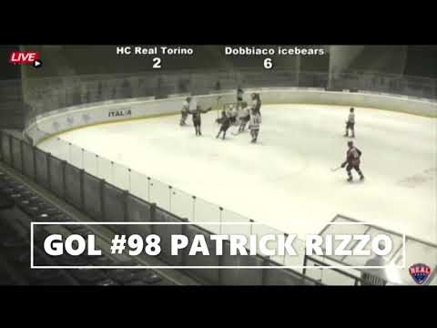 HC Real Torino vs HC Icebears Toblach Dobbiaco Gol Patrick Rizzo