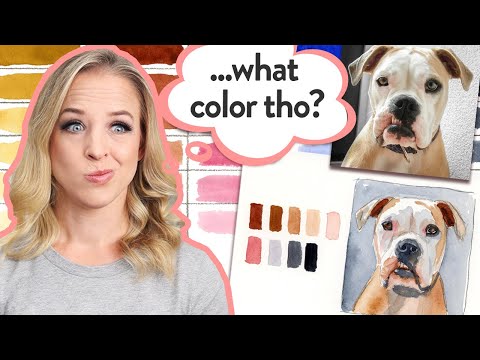 How To Choose The Perfect Colors For Any Pet Portrait!