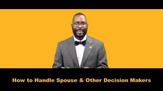 Car Sales Objections - How to Handle Talk to my spouse or parents