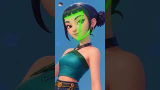 Drawing Zoey from K-pop demon hunters #kpopdemonshunters #blackpink #kpop