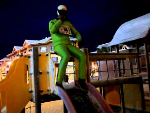Harri Olli crazy ski jumping accident new world record !