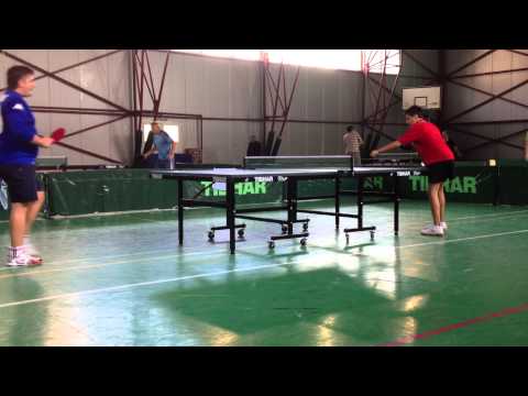 Deian Sorescu vs Pedro Gabriel tenis de masa (etapa oravita 2012)