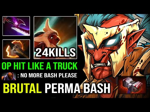 UNLIMITED BASH GOD Battle Fury + Silver Edge Troll Warlord 100% Overpower Attack Speed Dota 2