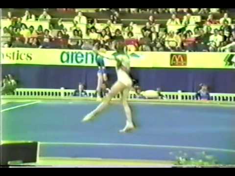 2nd T ROM Daniela Silivas FX - 1985 World Gymnastics Championships 9.875
