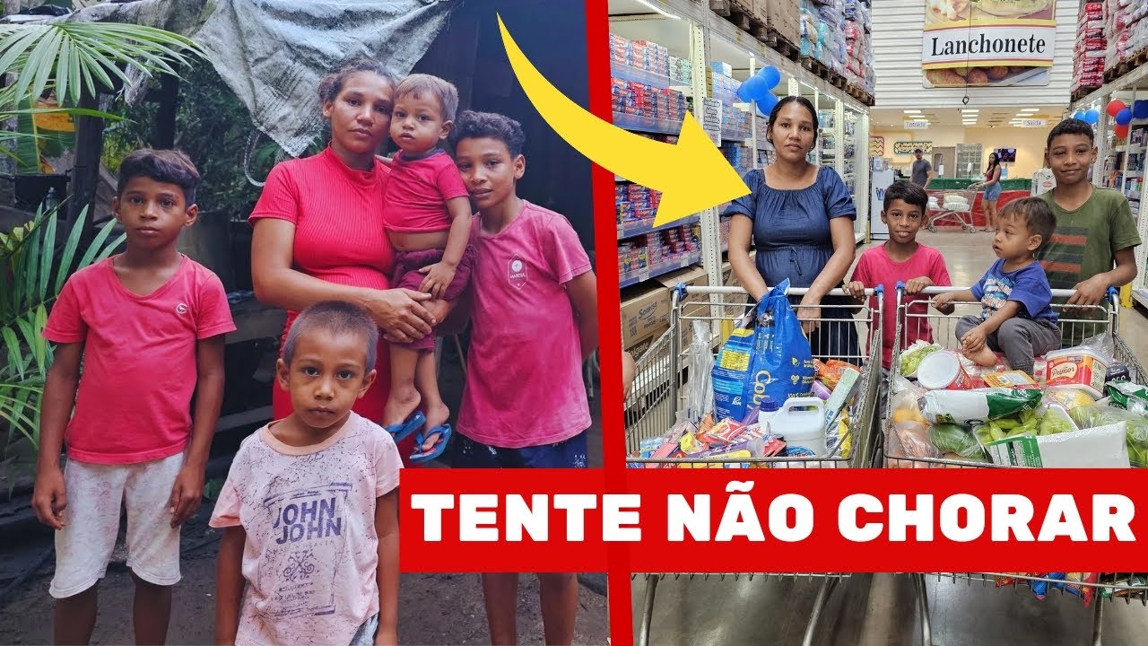 ELA CHOROU: FAMÍLIA VAI AO SUPERMERCADO PELA PRIMEIRA VEZ❤️