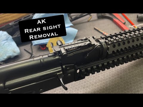 AK rear sight removal