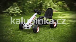 Dětská šlapací motokára Go-kart Milly Mally Viper bílá