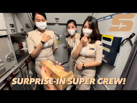SUPER AIR JET Flight IU827 Belitung - Jakarta | MISI Kasih Kejutan Ke Super Crew! 🍫🤩