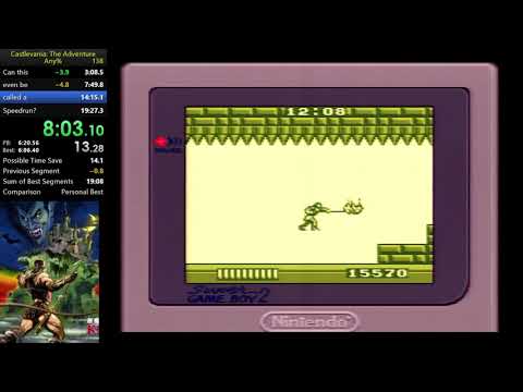 Castlevania: The Adventure any% Speedrun in 18 59