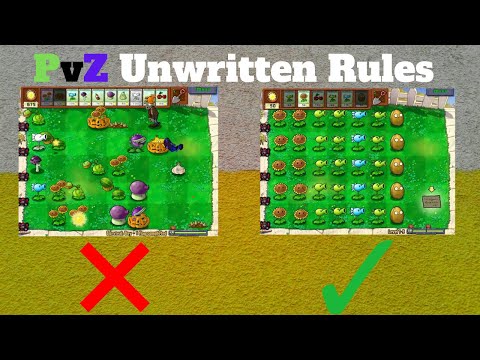 Unwritten Rules of Plants vs Zombies