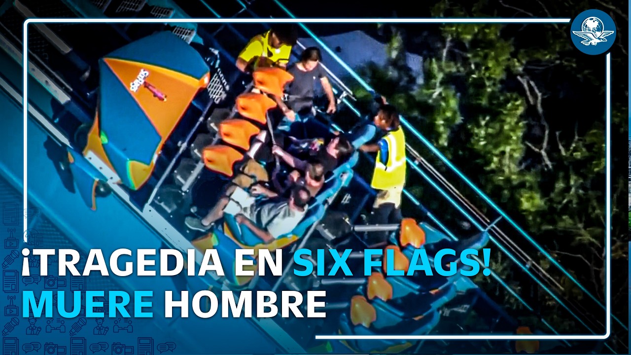 Hombre muere tras caer de montaña rusa en Six Flags