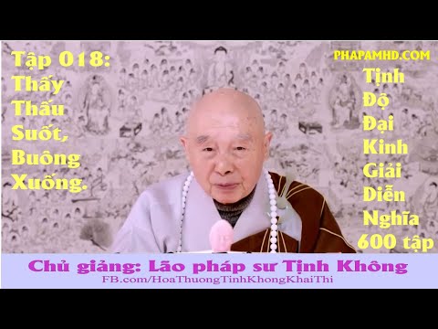 Tập 018, Thấy Thấu Suốt, Buông Xuống, Tịnh Độ Đại Kinh Giải Diễn Nghĩa, lần thứ 11, 2010