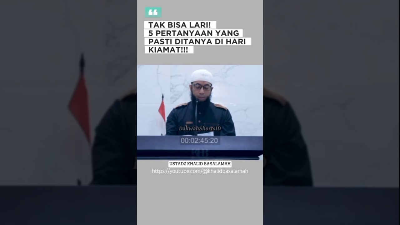 5 PERTANYAAN YANG PASTI DITANYA DI HARI KIAMAT! SC: https://youtu.be/56SaTfzKPKY?si=E5hUCVv1jsfcsqZo