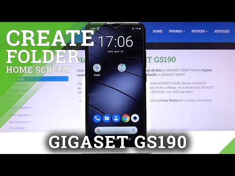 How to Create Folder on Home Screen on GIGASET GS190 – Make App Folder