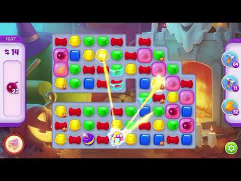 Homescapes Level 1667 With No Boosters - Hard Level - Spooky Halloween: Twisted Iron Fence