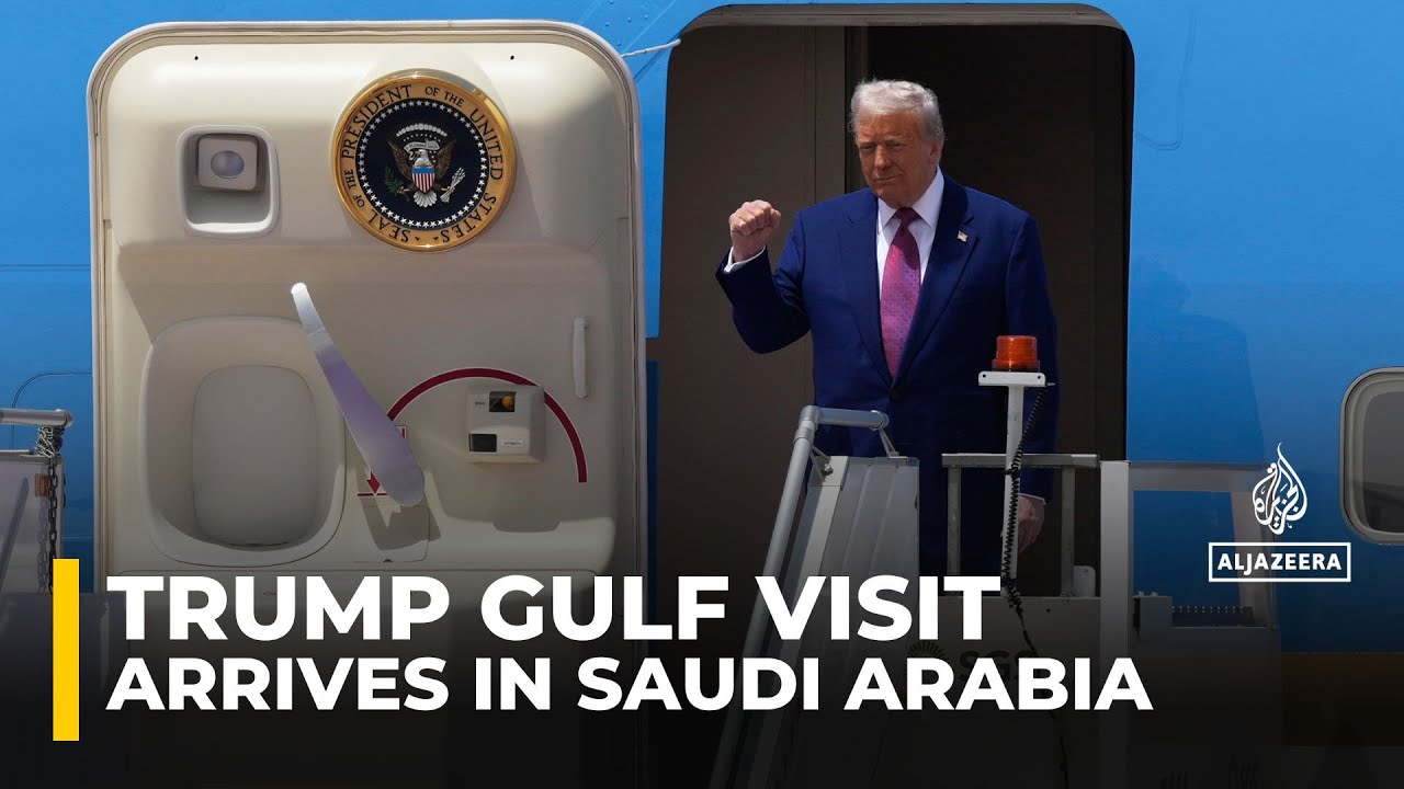 US President Donald Trump arrives in Saudi Arabia, meets MBS