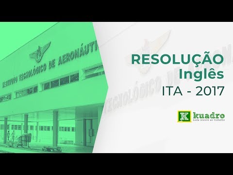 Inglês - Resolução ITA 2017 - Ana Catarina Hemann