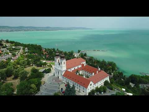 Lake Balaton Tihany Abbey Drone video