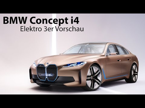 BMW Concept i4: Vorschau zu BMW's Elektro Limousine (GIMS 2020) [4K] - Autophorie