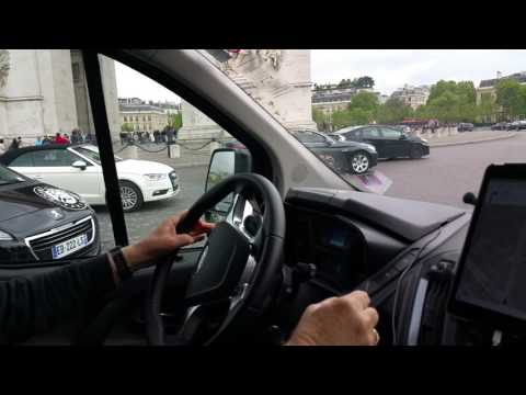 My Dad Navigating Paris' Arc de Triomphe Roundabout in an 8 Passenger Van
