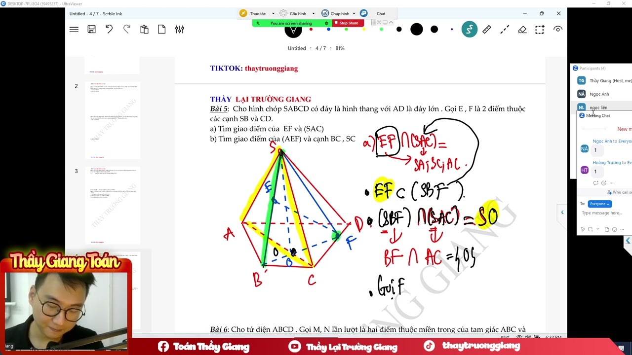 TÌM GIAO ĐIỂM CỦA ĐƯỜNG THẲNG VÀ MẶT PHẲNG BUỔI 2