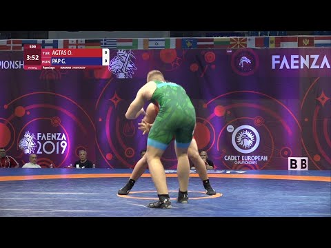 Repechage FS - 92 kg: O. AGTAS (TUR) v. G. PAP (HUN)