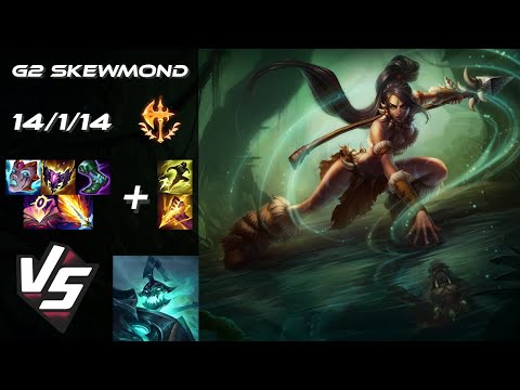 G2 Esports SkewMond JUNGLE Nidalee vs Hecarim - EU Challenger Patch 25.S2.2