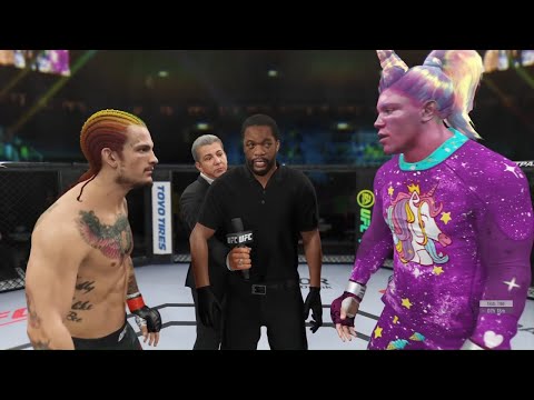 Sean O'Malley vs. Purple Unicorn - EA Sports UFC 4 - Crazy UFC 👊🤪