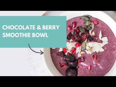 Thermomix Chocolate & Berry Smoothie Bowl | Healthy Thermomix Recipes