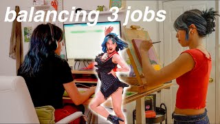 a day in my life (working 3 jobs)