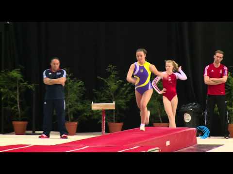 Anna ZARUBINA (UKR) -- Tumbling European junior Championships, Qualifications.