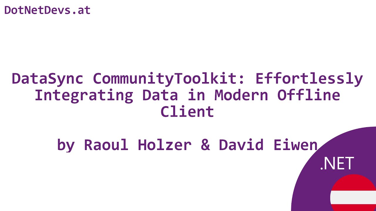 DataSyncCommunityToolkit: Integrating Data in Modern Offline Clients