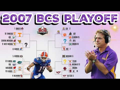 2007 College Football 24 Team Playoff SIM