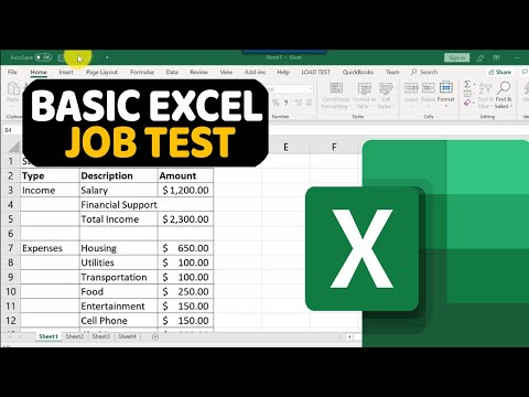 How To Pass BASIC EXCEL TEST FOR EMPLOYMENT