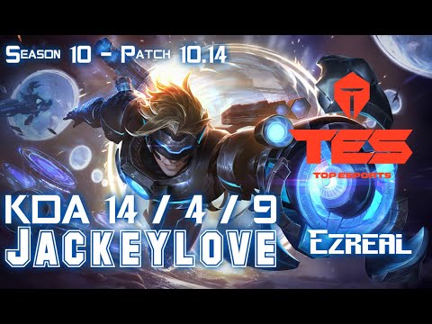 TES Jackeylove EZREAL vs ASHE ADC - Patch 10.14 KR Ranked