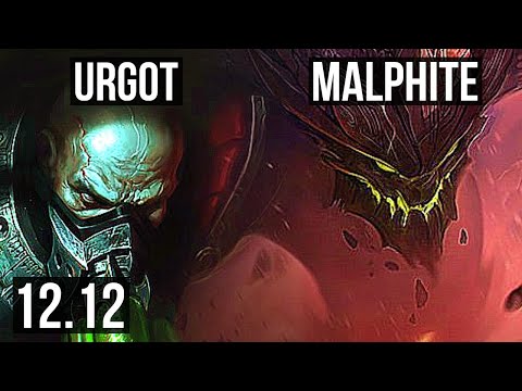 URGOT vs MALPHITE (TOP) | 6/0/5, 1.4M mastery, Dominating | EUW Master | 12.12