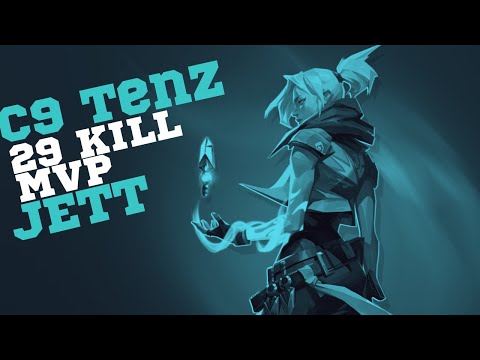 C9 TenZ AMAZING 29 KILL MVP JETT GAMEPLAY ON HAVEN - VALORANT