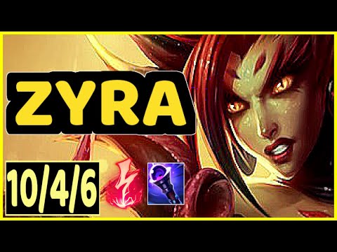 ZYRA VS LILLIA - 10/4/6 KDA JUNGLE GAMEPLAY