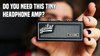 Video thumbnail for Aguilar amPlug3 Tone Hammer Review - A tiny but functional and full featured headphone amp by AMP