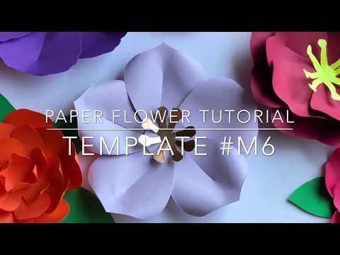 Mini Paper Flower Tutorial - DIY - Templates #M6